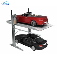 Safe and reliable two post car parking lift with platform